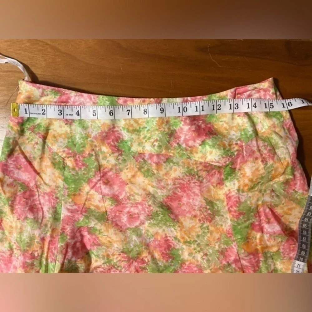 Jones New York dusty rose Cottagecore floral skirt‎ size 6 NWT